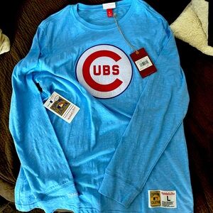 Mitchell & Ness new with tags, Chicago Cubs long sleeve T-shirt.
